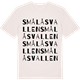 Vintage White t-shirt med Smålåsvallen ordlek t-shirt