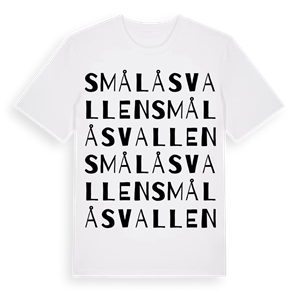 Smålåsvallen ordlek t-shirt – ekologisk bomull t-shirt från Pinshirt
