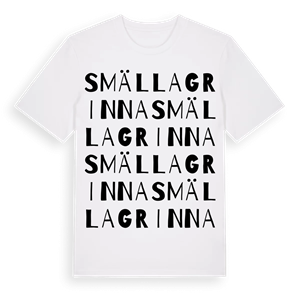 Smällagrinna ordlek t-shirt – ekologisk bomull t-shirt från Pinshirt