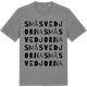Mid Heather Gray t-shirt med Småsvedjorna ordlek t-shirt