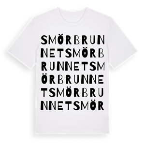 Smörbrunnet ordlek t-shirt – ekologisk bomull t-shirt från Pinshirt