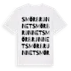 White t-shirt med Smörbrunnet ordlek t-shirt