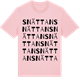 Pink Cotton t-shirt med Snättan ordlek t-shirt