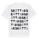 White t-shirt med Snättan ordlek t-shirt