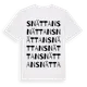 White t-shirt med Snättan ordlek t-shirt