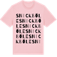 Pink Cotton t-shirt med Snickböle ordlek t-shirt