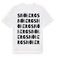 White t-shirt med Snöberg ordlek t-shirt