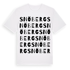 Snöberg ordlek t-shirt – ekologisk bomull t-shirt från Pinshirt