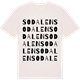 Vintage White t-shirt med Sodalen ordlek t-shirt