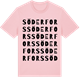 Pink Cotton t-shirt med Söderfors ordlek t-shirt