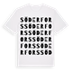 White t-shirt med Söderfors ordlek t-shirt