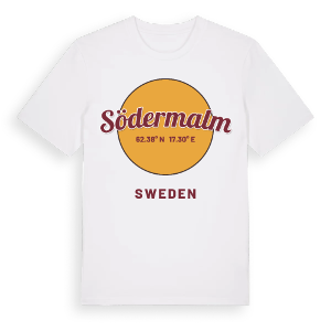 Södermalm cirkel t-shirt – ekologisk bomull t-shirt från Pinshirt