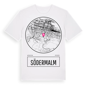 Södermalm t-shirt – ekologisk bomull t-shirt från Pinshirt