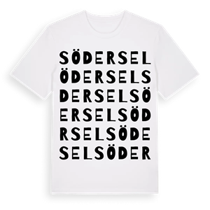 Södersel ordlek t-shirt – ekologisk bomull t-shirt från Pinshirt