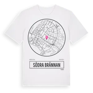 Södra Brännan t-shirt – ekologisk bomull t-shirt från Pinshirt