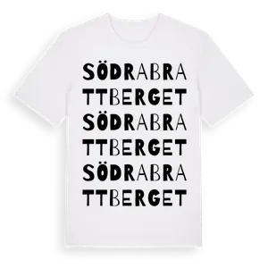 Södra Brattberget ordlek t-shirt – ekologisk bomull t-shirt från Pinshirt