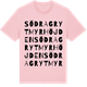 Pink Cotton t-shirt med Södra Grytmyrhöjden ordlek t-shirt