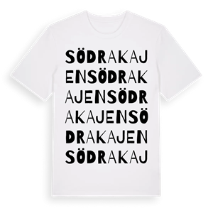 Södra kajen ordlek t-shirt – ekologisk bomull t-shirt från Pinshirt