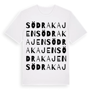 Södra Kajen ordlek t-shirt – ekologisk bomull t-shirt från Pinshirt