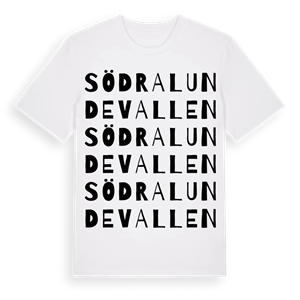 Södra Lundevallen ordlek t-shirt – ekologisk bomull t-shirt från Pinshirt
