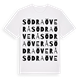 White t-shirt med Södra Överå ordlek t-shirt