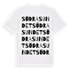 Södra sundet ordlek t-shirt