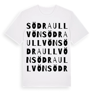 Södra Ullvön ordlek t-shirt – ekologisk bomull t-shirt från Pinshirt
