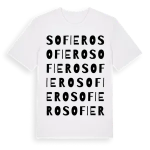 Sofiero ordlek t-shirt – ekologisk bomull t-shirt från Pinshirt