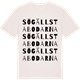 Vintage White t-shirt med Sögällstabodarna ordlek t-shirt