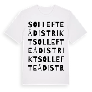 Sollefteå distrikt ordlek t-shirt – ekologisk bomull t-shirt från Pinshirt