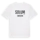 White t-shirt med Solum i Sverige t-shirt