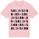 Pink Cotton t-shirt med Solumsbodarna ordlek t-shirt