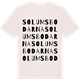 Vintage White t-shirt med Solumsbodarna ordlek t-shirt
