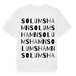 Solumshamn ordlek t-shirt – ekologisk bomull t-shirt från Pinshirt