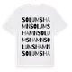 White t-shirt med Solumshamn ordlek t-shirt