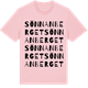 Pink Cotton t-shirt med Sönnanberget ordlek t-shirt