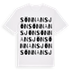 White t-shirt med Sönnansjön ordlek t-shirt