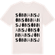 Vintage White t-shirt med Sönnansjön ordlek t-shirt