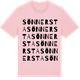 Pink Cotton t-shirt med Sönnersta ordlek t-shirt
