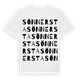 White t-shirt med Sönnersta ordlek t-shirt