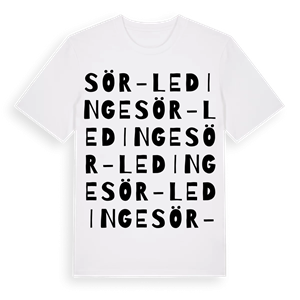 Sör-Ledinge ordlek t-shirt – ekologisk bomull t-shirt från Pinshirt