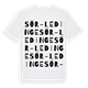Sör-Ledinge ordlek t-shirt