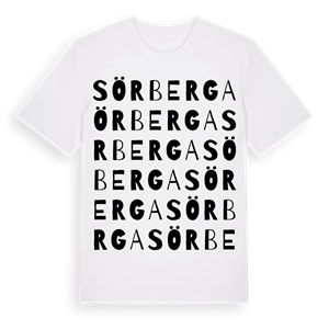 Sörberga ordlek t-shirt – ekologisk bomull t-shirt från Pinshirt