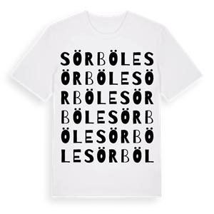 Sörböle ordlek t-shirt – ekologisk bomull t-shirt från Pinshirt