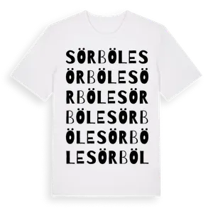 Sörböle ordlek t-shirt – ekologisk bomull t-shirt från Pinshirt