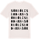 Vintage White t-shirt med Sörbölesbodarna ordlek t-shirt