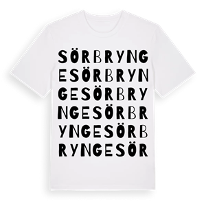 Sörbrynge ordlek t-shirt – ekologisk bomull t-shirt från Pinshirt