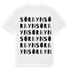 White t-shirt med Sörbyn ordlek t-shirt