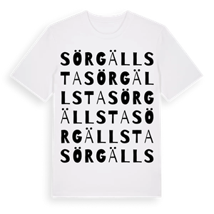 Sörgällsta ordlek t-shirt – ekologisk bomull t-shirt från Pinshirt