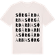 Vintage White t-shirt med Sörgårdarna ordlek t-shirt